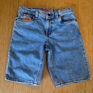 Empyre Kids Loose Fit Blue Denim Skate Shorts Size 25